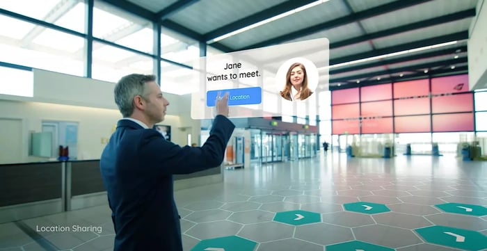 lacation sharing video screen