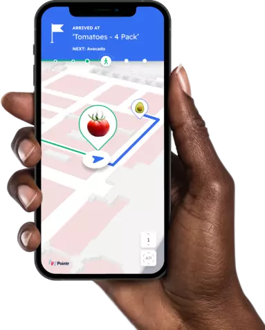Woman hand holding iPhone 12 mockup (Black skin) (Mockuuups Studio)